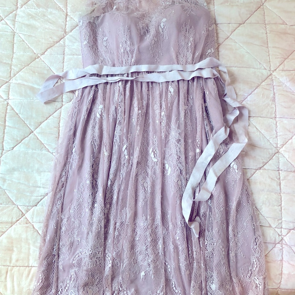 BHLDN hitherto lace Cecilia special occasion bridesmaid lace dress size 2 - Picture 5 of 11